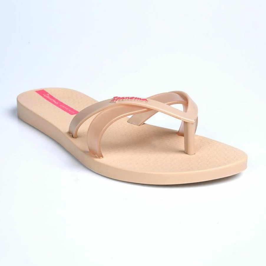 * Ipanema Wave Thong Sandals Beige New In Slippers & Flats