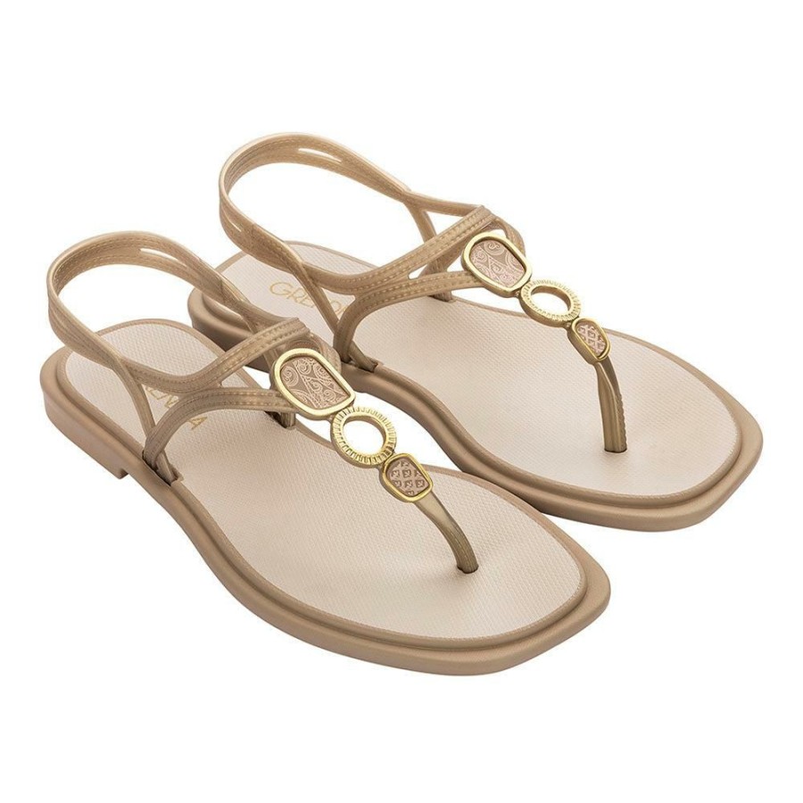 * Grendha Ladies Thong Sandals Beige Hot Selling Sandals