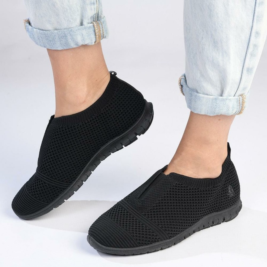 * Soft Style By Hush Puppies Nanya Sneaker Black Closeout Sale Soft Style By Hush Puppy Sneakers