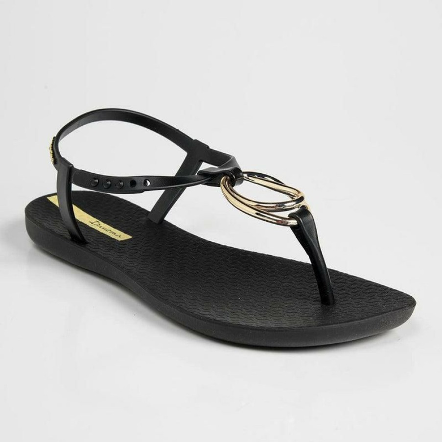 * Ipanema Class Hoop Thong Sandals Black Online Sale Sandals