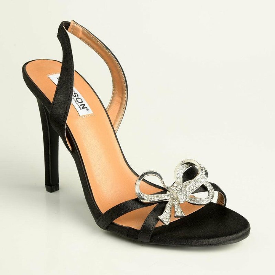 * Madison Liza Heel Sandals Black Crazy Deals Madison Heart Of New York Heels