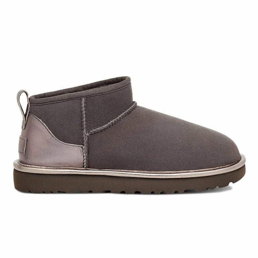 * Ugg Classic Ultra Mini Boot Charcoal Discount Boots