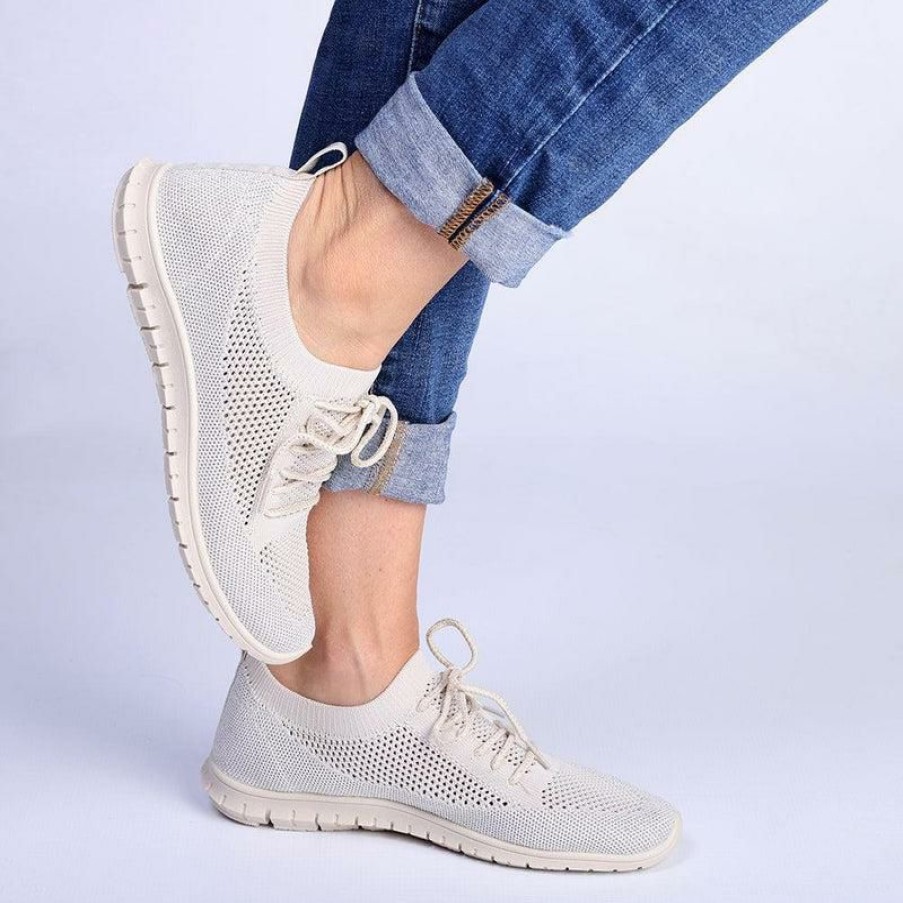 * Soft Style By Hush Puppy Nansen Sneaker White Discount Sneakers