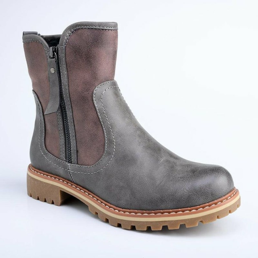 * Soft Style By Hush Puppies Karinda Ankle Boot Grey Reasonable Price Soft Style By Hush Puppy Boots