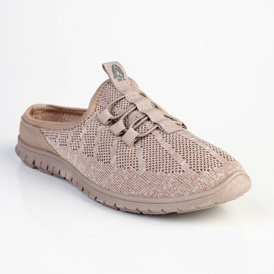 * Soft Style By Hush Puppy Nansi Mule Sneaker Taupe Limit Offer Sneakers