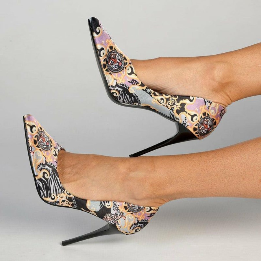 * Madison Maxine Printed Court Heels Black Limit Offer Madison Heart Of New York Heels