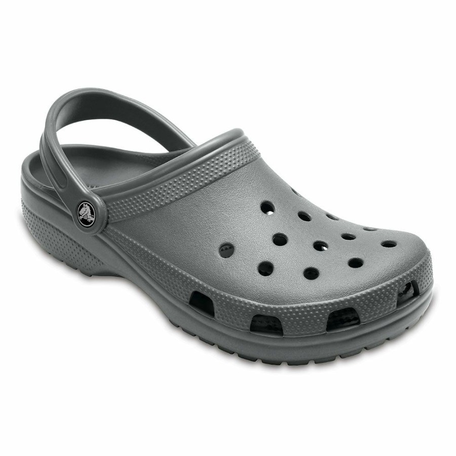 * Crocs Classic Clog With Slingback Slate Grey Top Selling Slippers & Flats