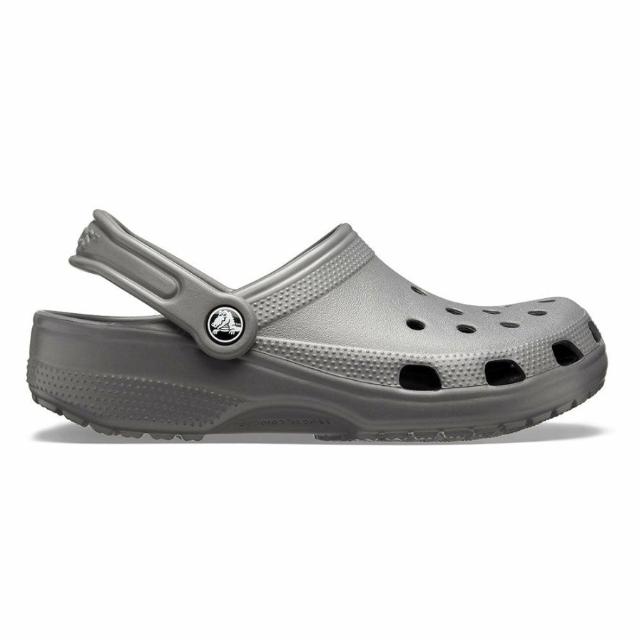 * Crocs Classic Clog With Slingback Slate Grey Top Selling Slippers & Flats