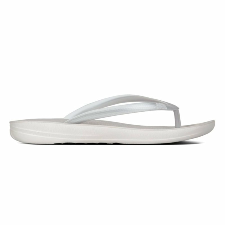 * Fit Flop Iqushion Ergonomic Flip Flops Silver Good Quality Slippers & Flats