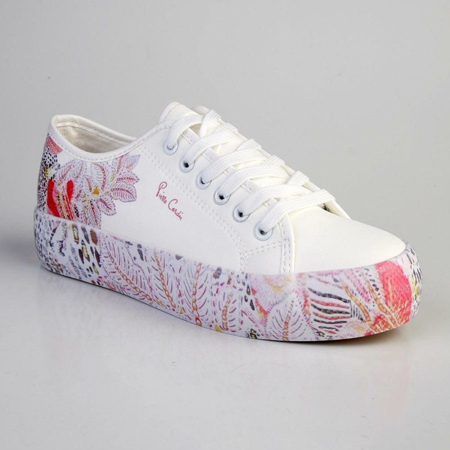 * Pierre Cardin Jungle Sneaker White Multi Best Guaranteed Sneakers