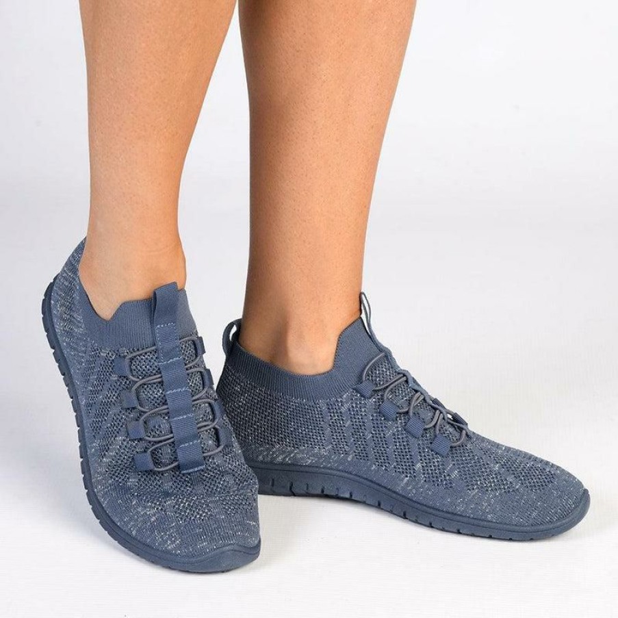 * Soft Style By Hush Puppy Nansia Lurex Sneaker Denim Online Sale Sneakers