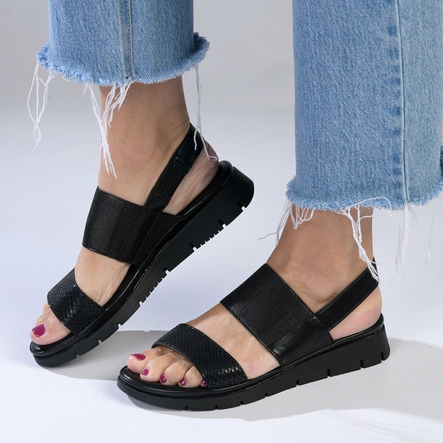 * Soft Style By Hush Puppies Tegan Wedge Sandal Black Excellent Soft Style By Hush Puppy Wedges