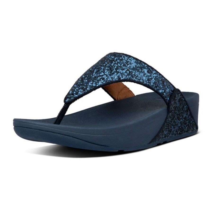 * Fit Flop Lulu Glitter Flip Flop Midnight Navy With Discount Slippers & Flats