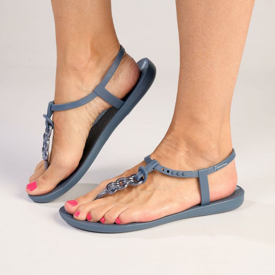 * Ipanema Basic Thong Sandals Blue/Silver Best Sale Sandals