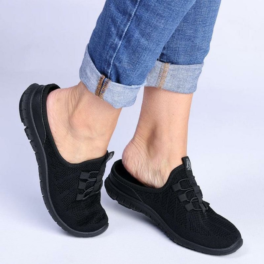 * Soft Style By Hush Puppy Nansi Mule Sneaker Black Cheap Online Sneakers