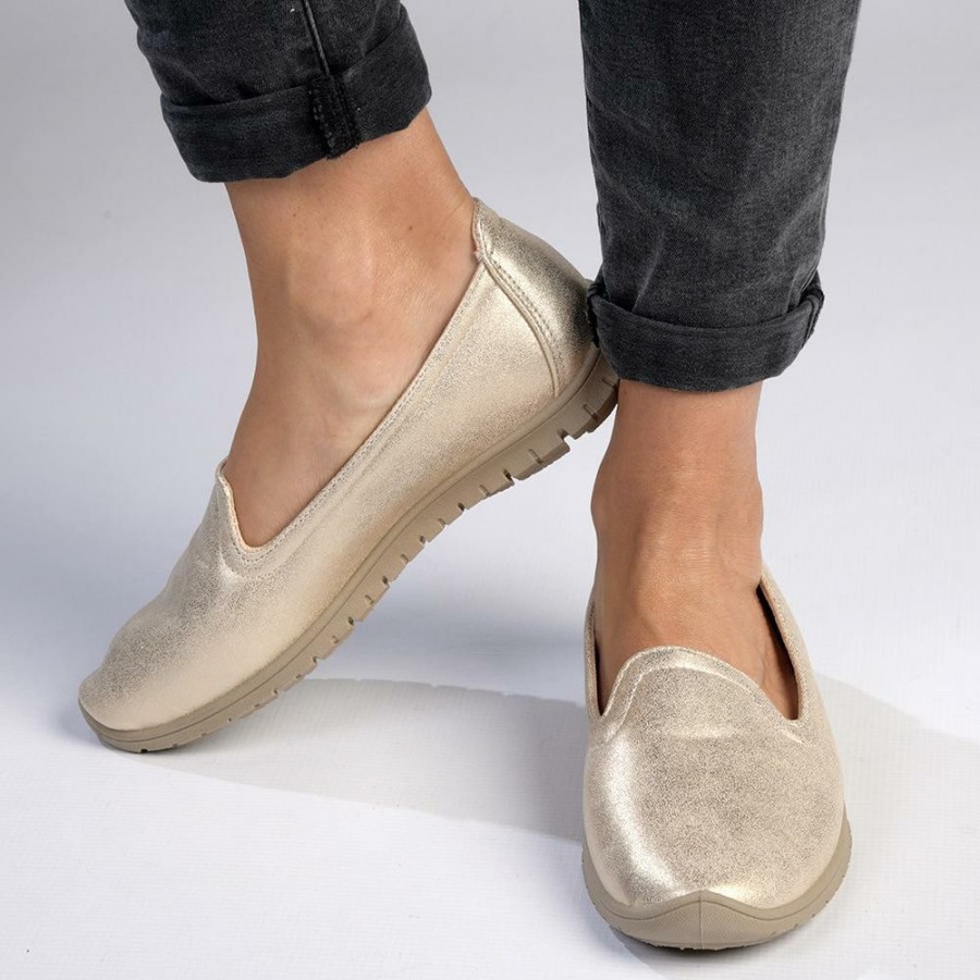 * Soft Style By Hush Puppy Nan Slip On Loafer Light Gold With Discount Brogues