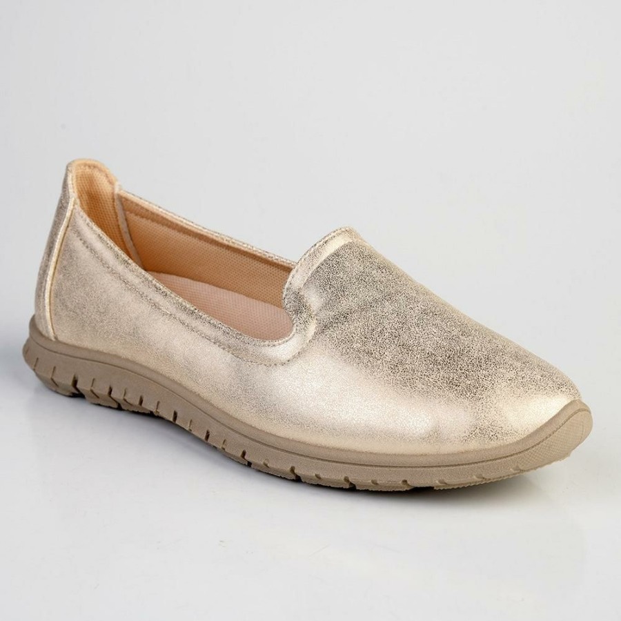 * Soft Style By Hush Puppy Nan Slip On Loafer Light Gold With Discount Brogues