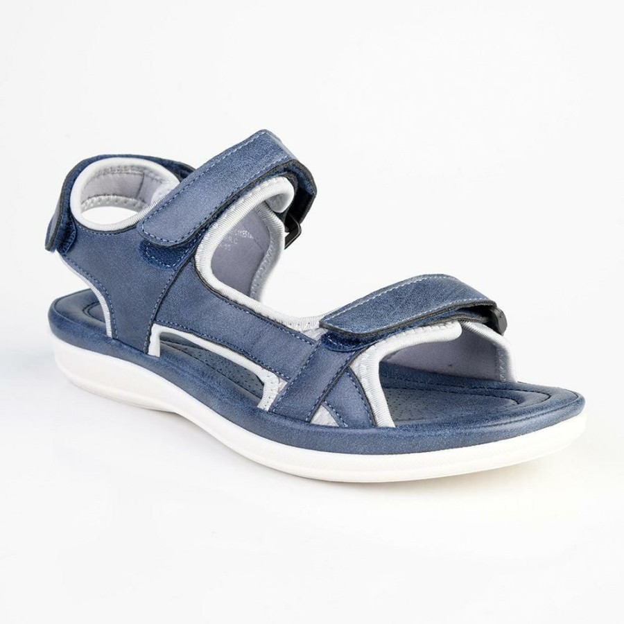 * Alessio Dorsey Strap Adventure Sandals Blue Best Price Slippers & Flats