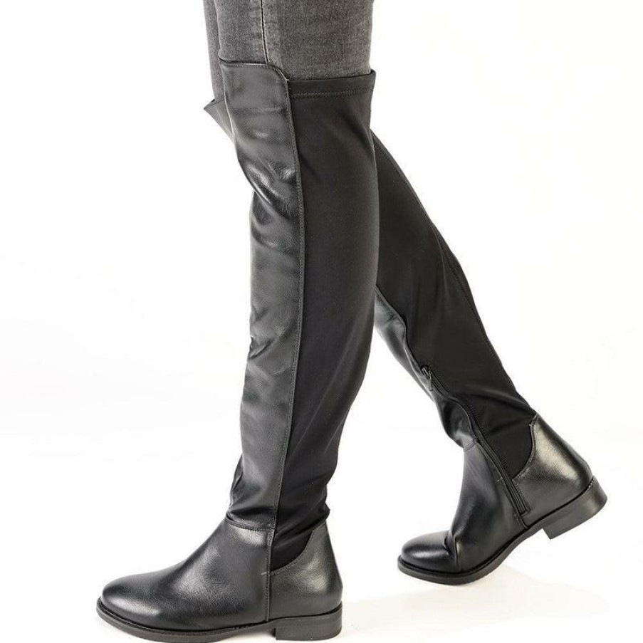 * Madison Olga Long Boot Black Best Price Madison Heart Of New York Boots