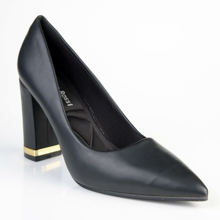 * Franco Rossi Danita Block Court Heel Black Online Heels