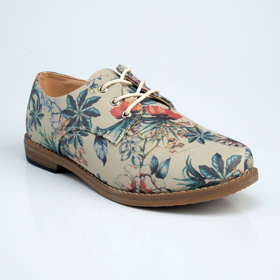 * Soft Style By Hush Puppy Tyler Floral Natural With Discount Brogues