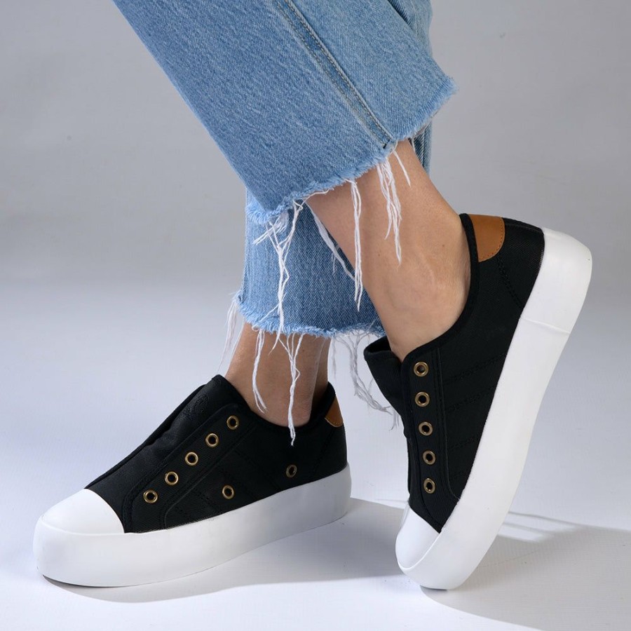 * Soft Style By Hush Puppy Forest Slip Sneaker Black Online Sneakers