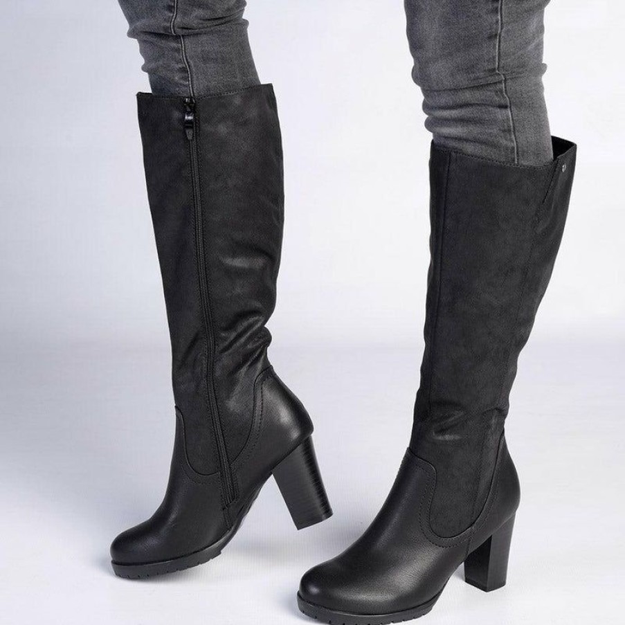 * Soft Style By Hush Puppy Gusty Long Boot Black New Boots