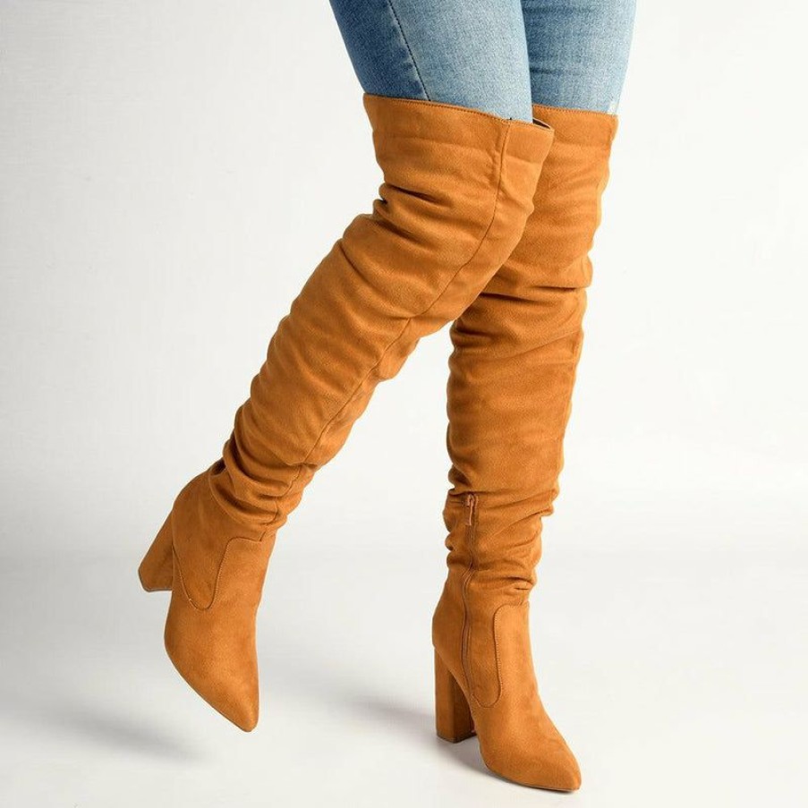 * Madison Portia Long Boots Tan New Madison Heart Of New York Boots