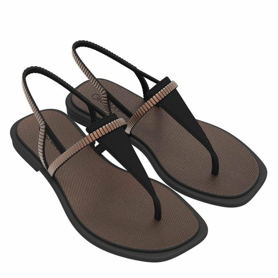 * Grendha Ladies Thong Sandals Black Best Guaranteed Sandals