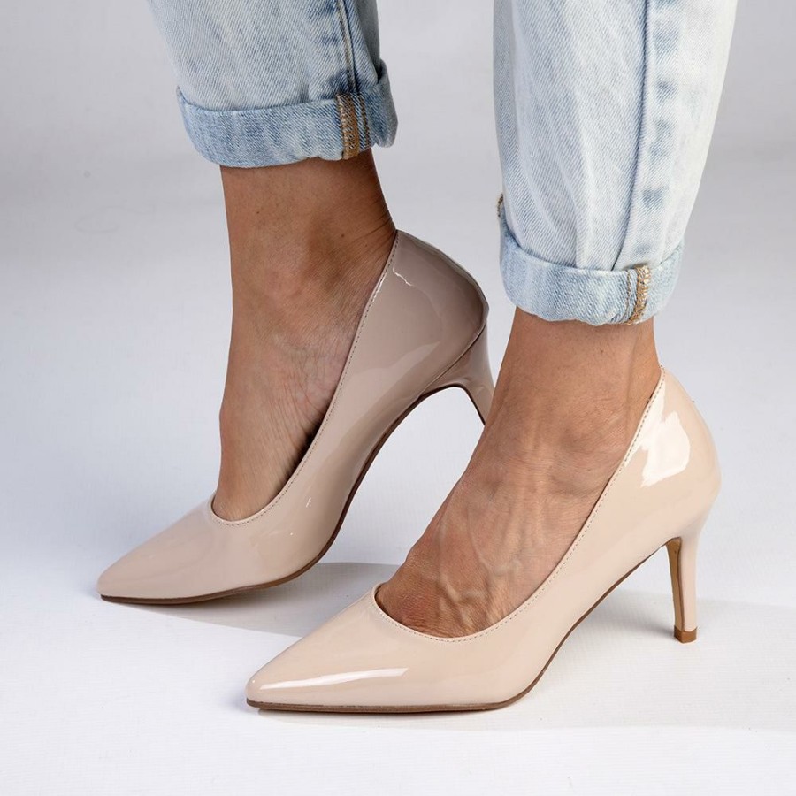 * Madison Penny 3 Patent Court Heels Nude Top Selling Madison Heart Of New York Heels