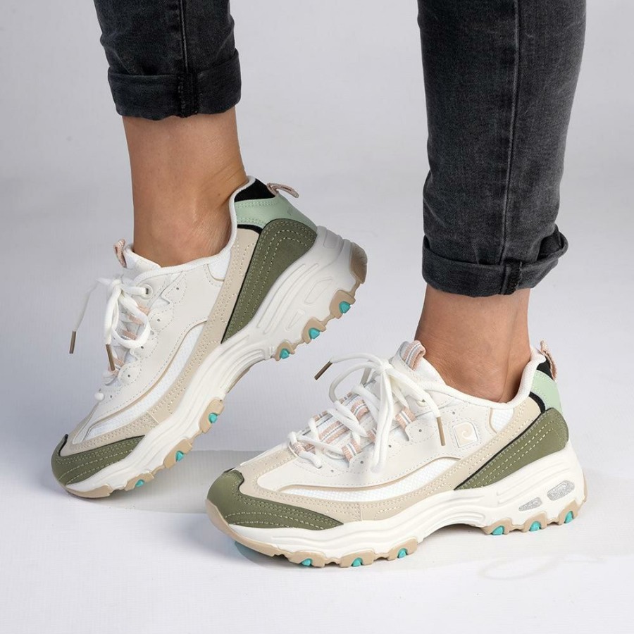 * Pierre Cardin Sirene Lace Up Sneaker- White/Green Online Sale Sneakers