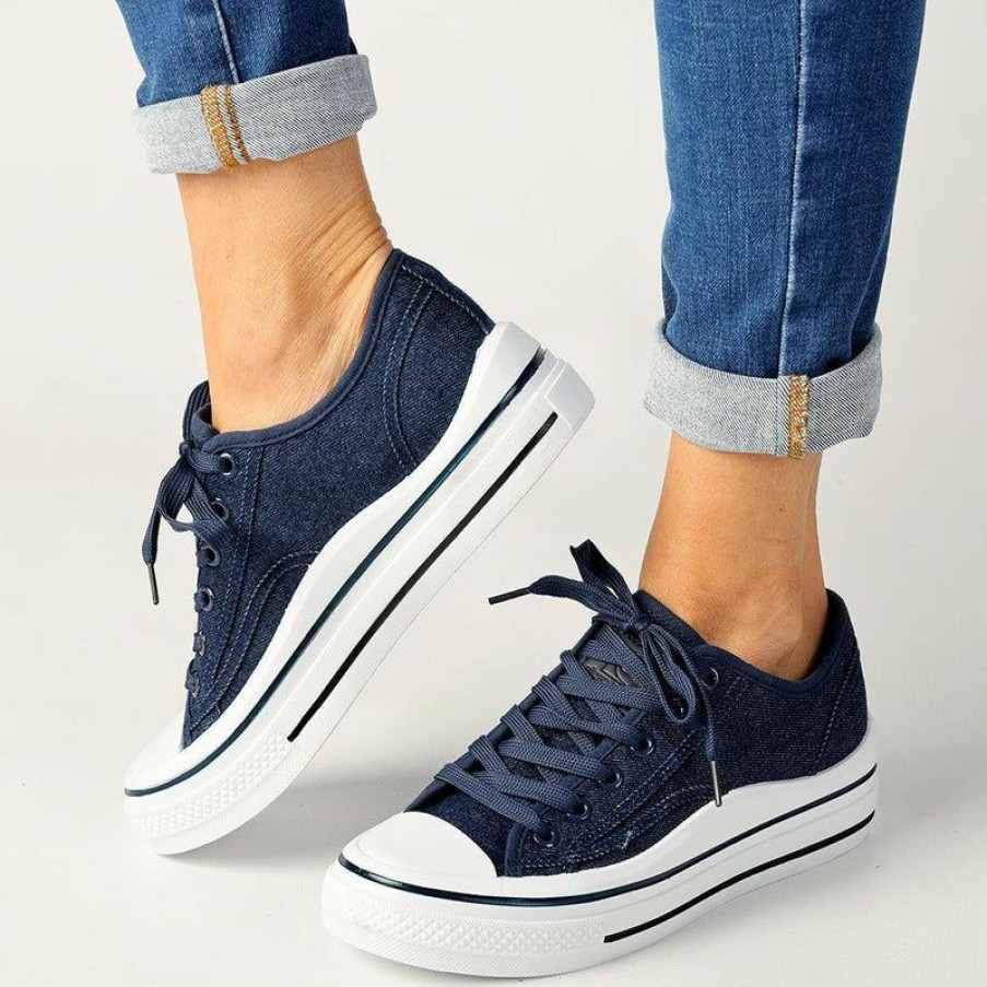 * Pierre Cardin Coco Sneaker Denim New In Sneakers