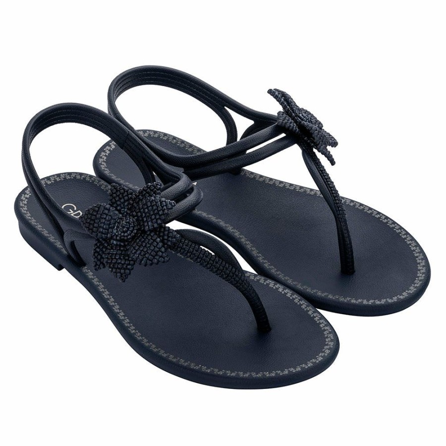 * Grendha Ladies Thong Sandals Navy Sale Slippers & Flats