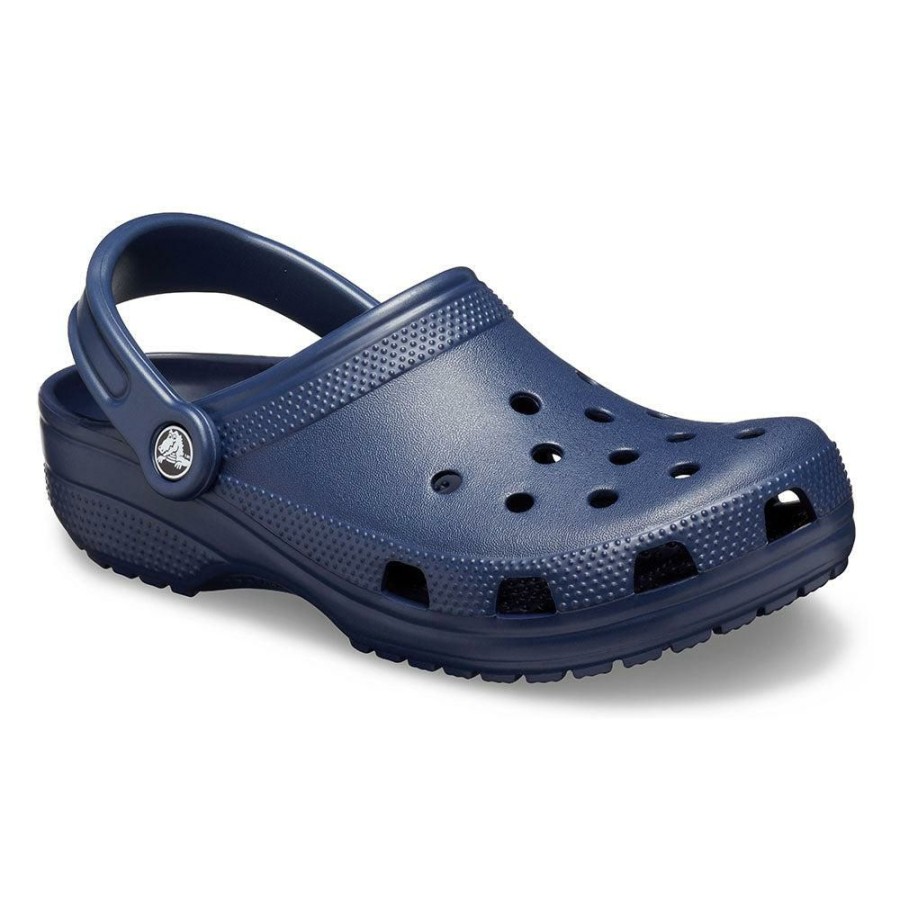 * Crocs Classic Clog With Slingback Navy Good Quality Slippers & Flats