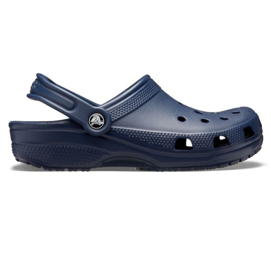 * Crocs Classic Clog With Slingback Navy Good Quality Slippers & Flats