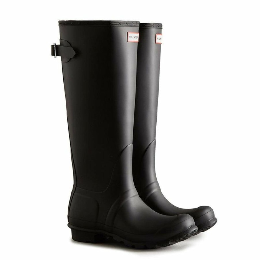 * Hunter Original Adjustable Tall Boot Black Exclusive Design Boots