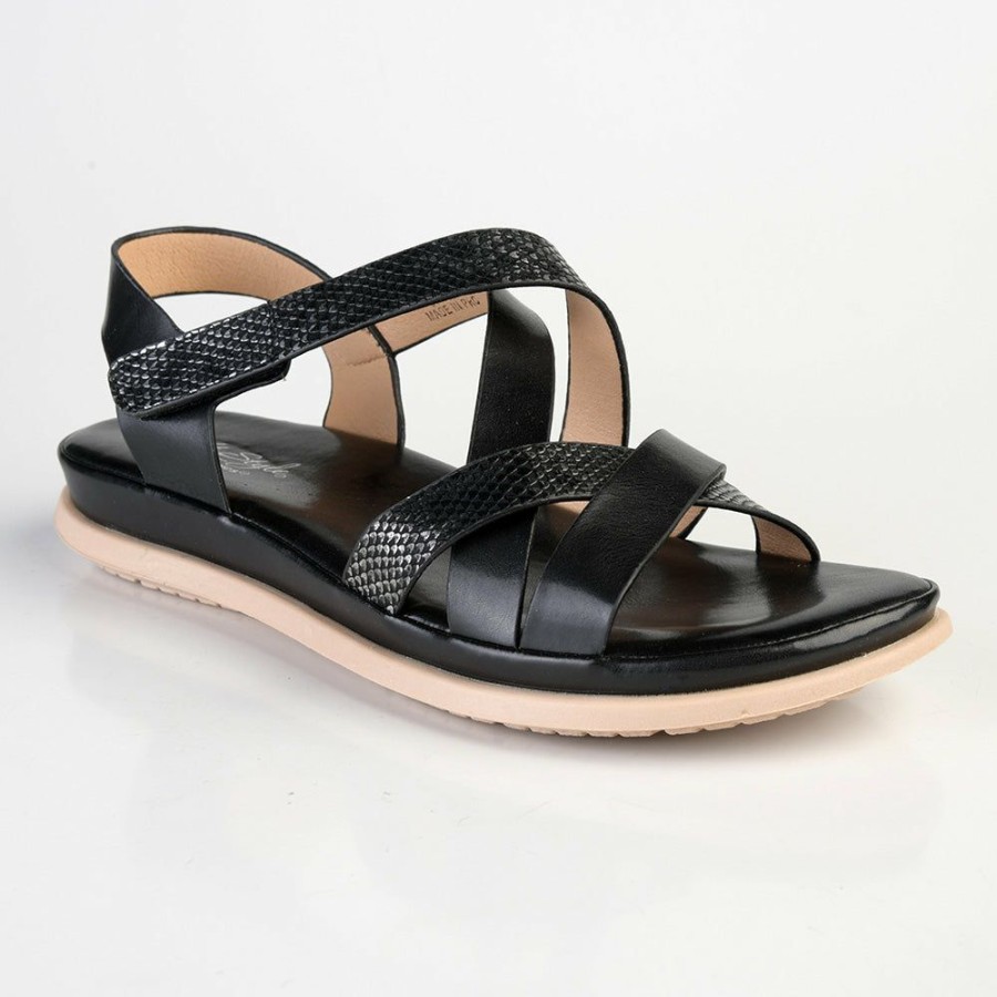 * Soft Style By Hush Puppies Irina Strap Sandals Black New Soft Style By Hush Puppy Sandals