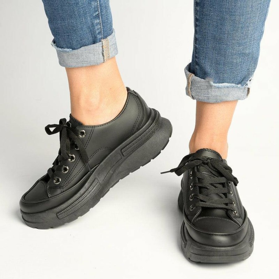 * Pierre Cardin Carrie Fashion Sneaker Black Best Price Sneakers