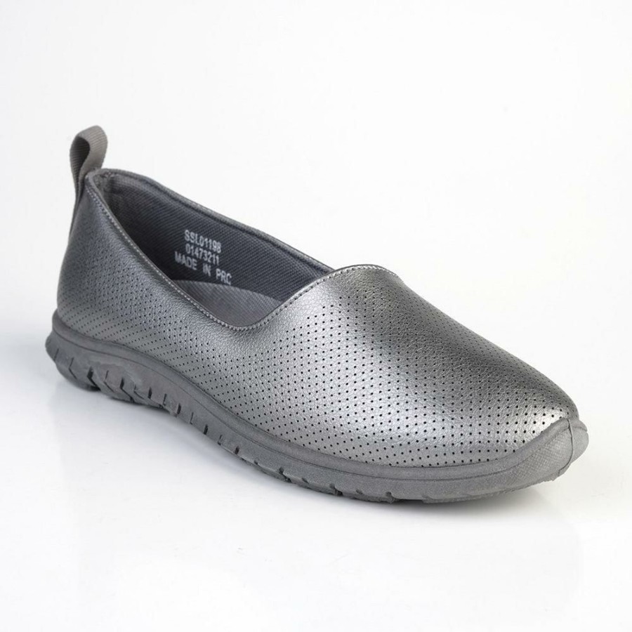 * Soft Style By Hush Puppies Natura Slip-On Sneaker Pewter Hot Selling Soft Style By Hush Puppy Sneakers