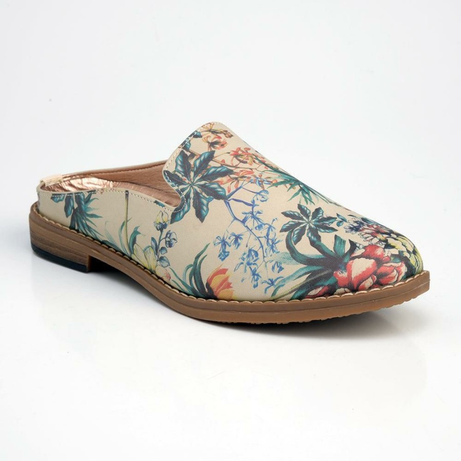 * Soft Style By Hush Puppy Tylie Floral Slip On Natural Best Price Brogues