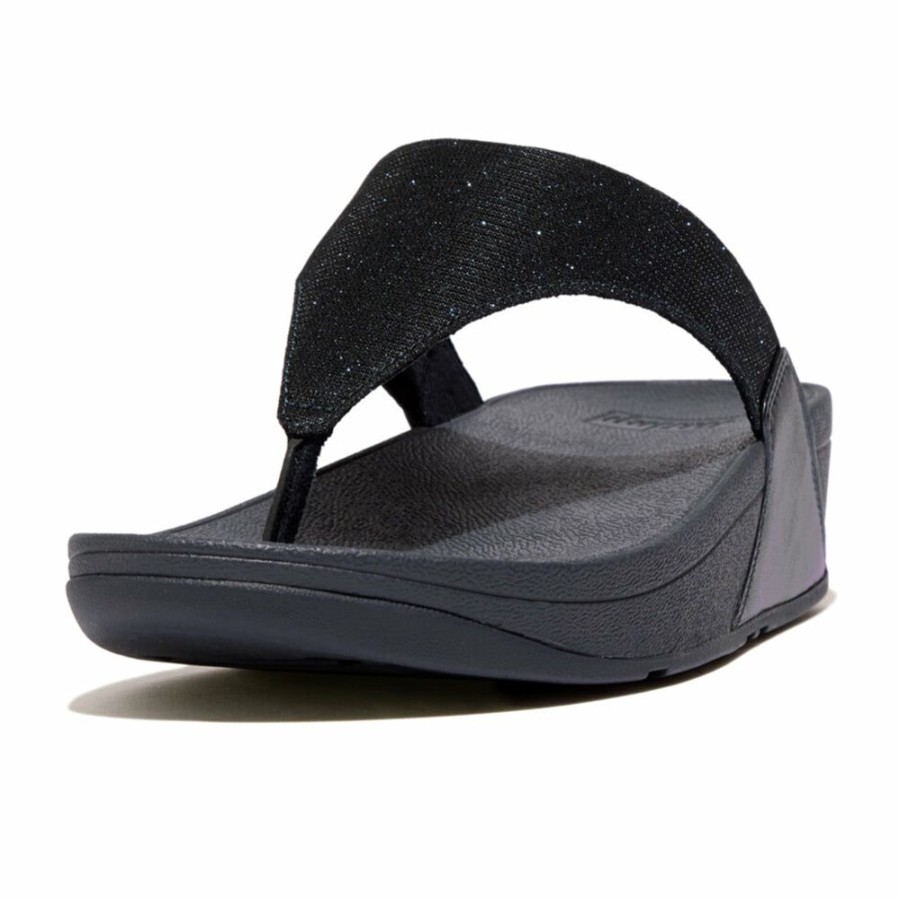 * Fit Flop Lulu Shimmerflux Flip Flop Midnight Navy Discount Store Slippers & Flats