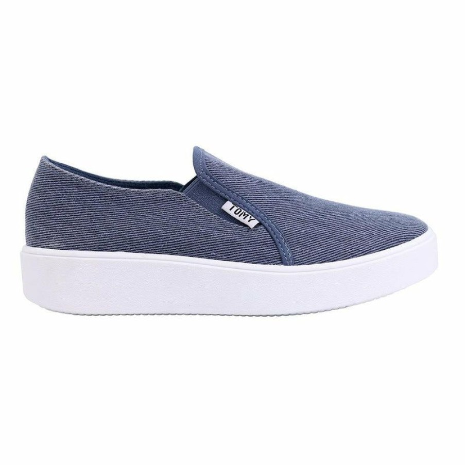 * Tomy Myla Slip On Sneaker Blue Reasonable Price Sneakers