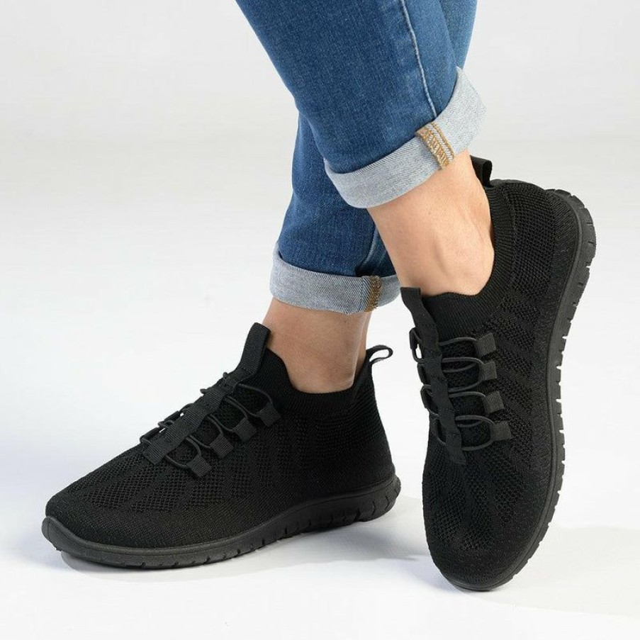 * Soft Style By Hush Puppy Nansia Fashion Sneaker Black Best Price Sneakers