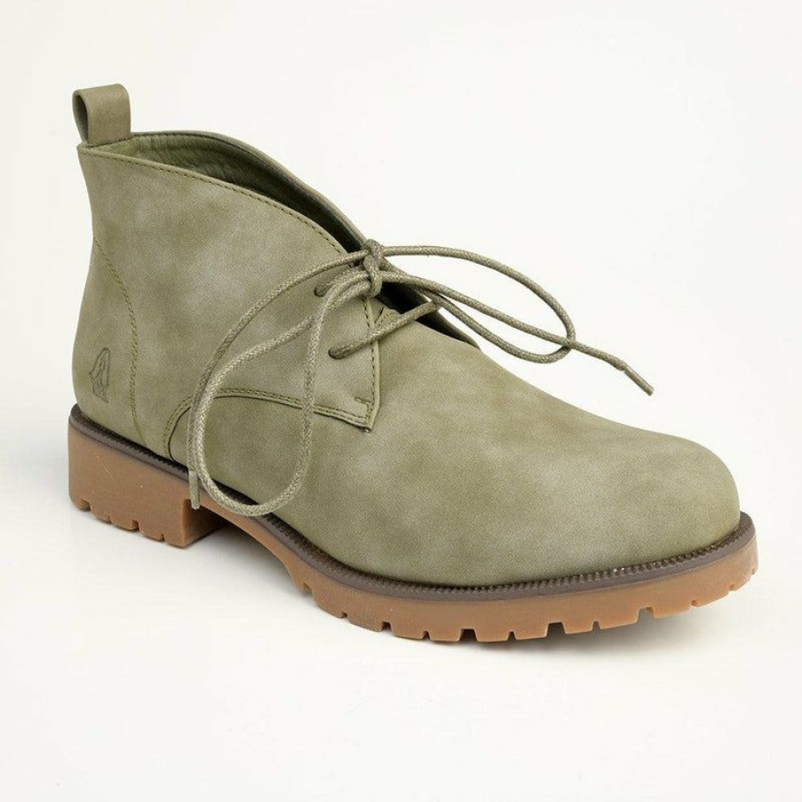 * Soft Style By Hush Puppy Sam Ankle Bootie Khaki Excellent Quality Boots