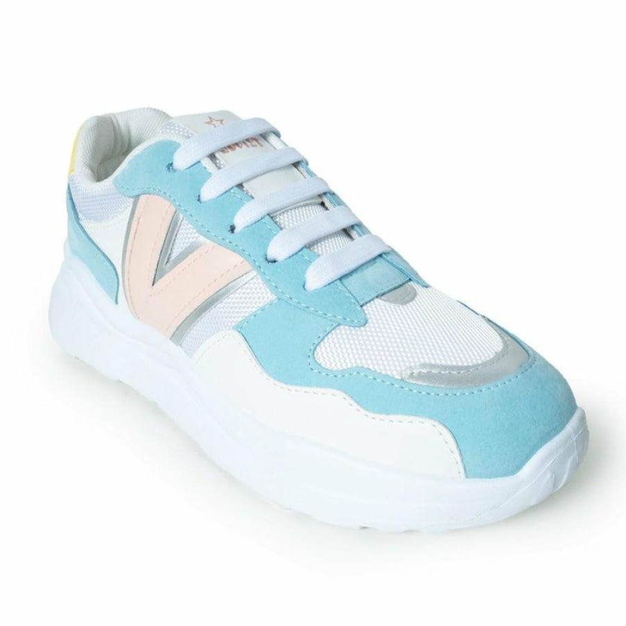 * Soviet L Greta Chunky Sneaker Blue/White/Nude Closeout Sale Sneakers