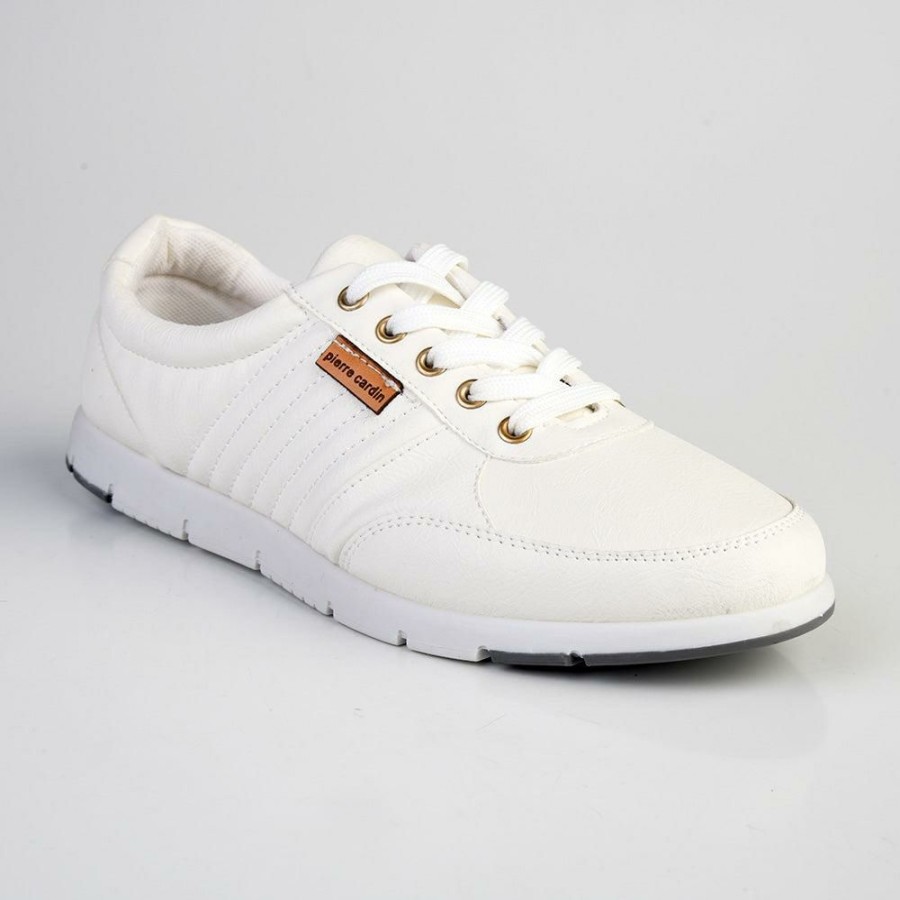 * Pierre Cardin Lace Up Formal Sneaker White Online Sneakers