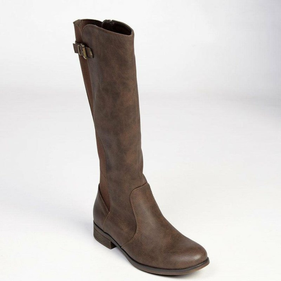 * Soft Style By Hush Puppy Yaema Rider Boot Chocolate Limit Offer Boots